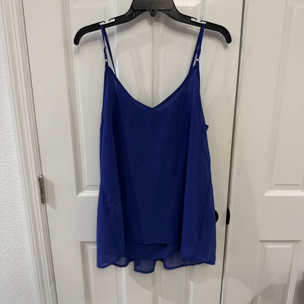 Cyanstyle Pleated‎ Chiffon Cami Top – NWT – Size L - Picture 6 of 12